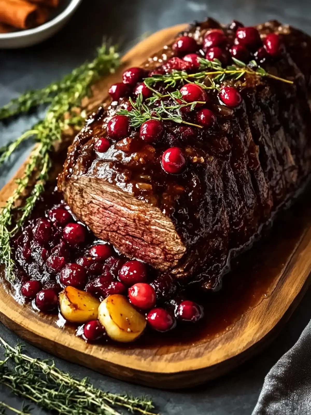 Slow-Braised Beef Roast with Cranberry Balsamic Glaze Magic 5 Slow-Braised Beef Roast with Cranberry Balsamic Glaze