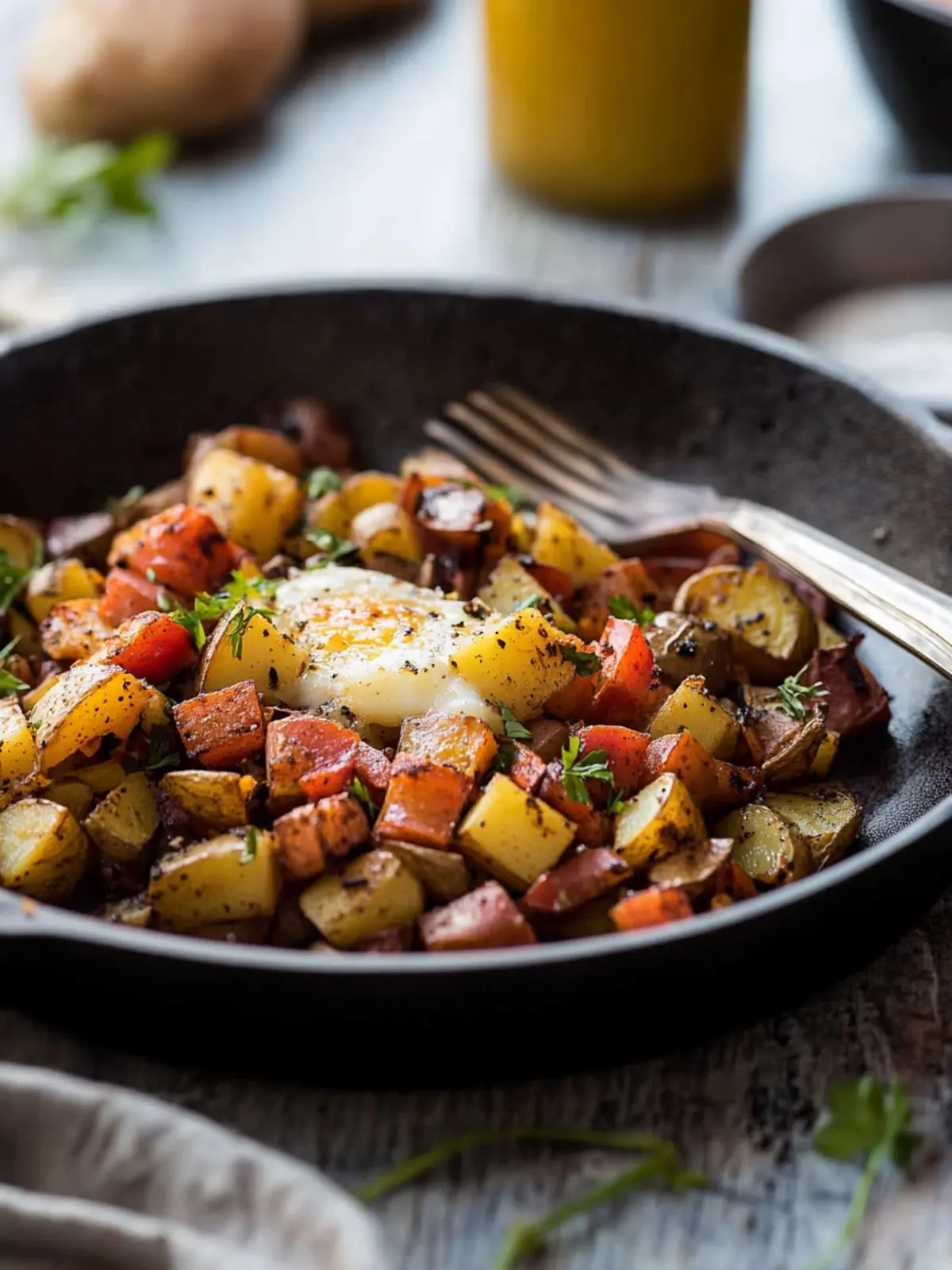 Savory Breakfast Potato Hash with Bacon and Herbs Bliss 2 Breakfast Potato Hash