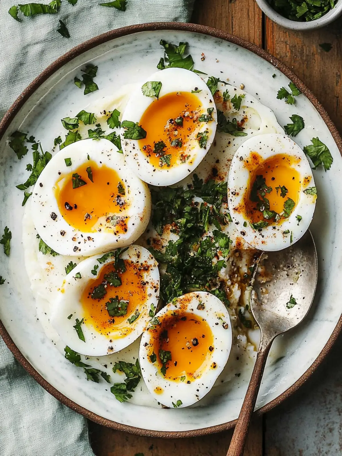 Jammy Eggs with Chili Butter and Garlic Yogurt Bliss 4 Jammy Eggs with Chili Butter and Garlic Yogurt