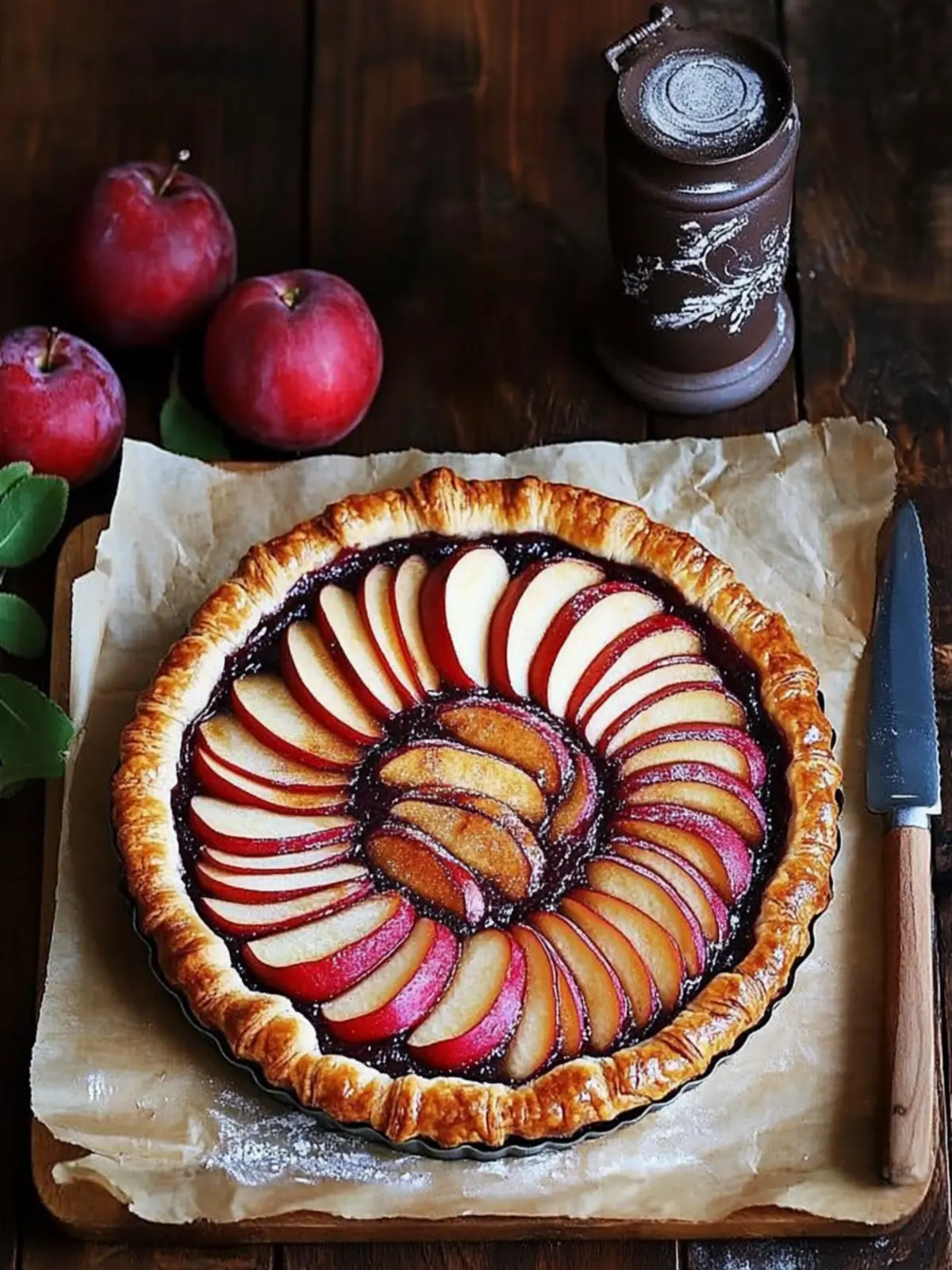 Delicious Plum and Apple Puff Pastry Tart for Easy Entertaining 5 Plum and Apple Puff Pastry Tart