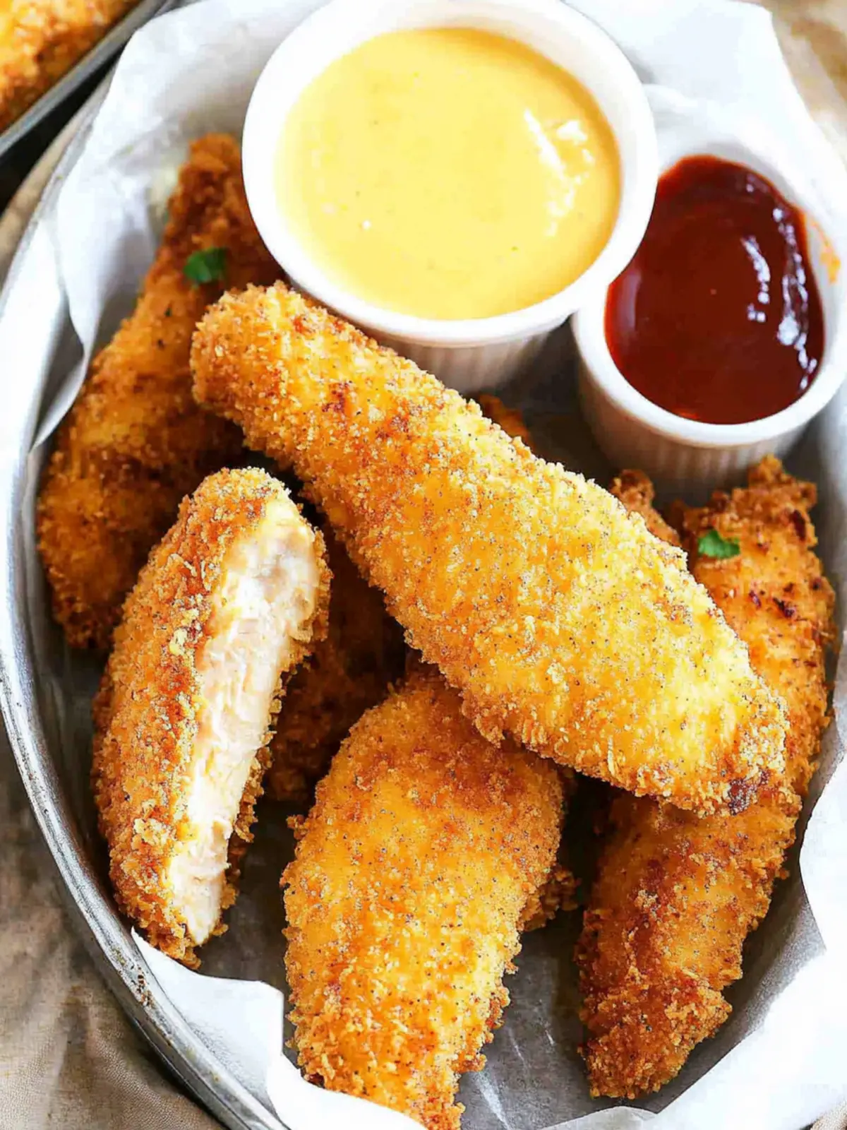 Crispy Oven-Fried Chicken Tenders for Guilt-Free Indulgence 3 Oven-Fried Chicken Tenders
