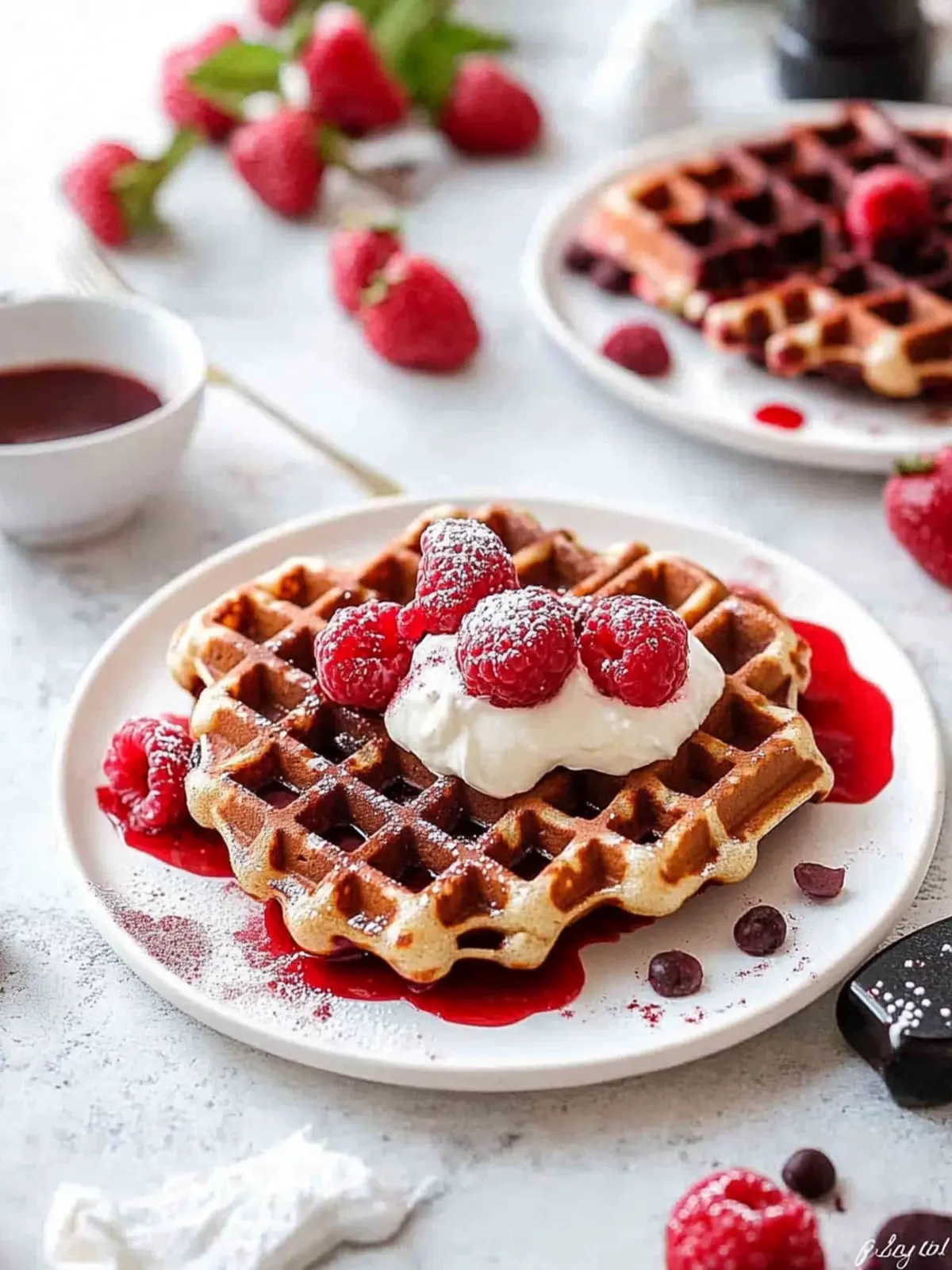 Healthy Red Velvet Waffles You’ll Crave Every Morning 2 Red Velvet Waffles