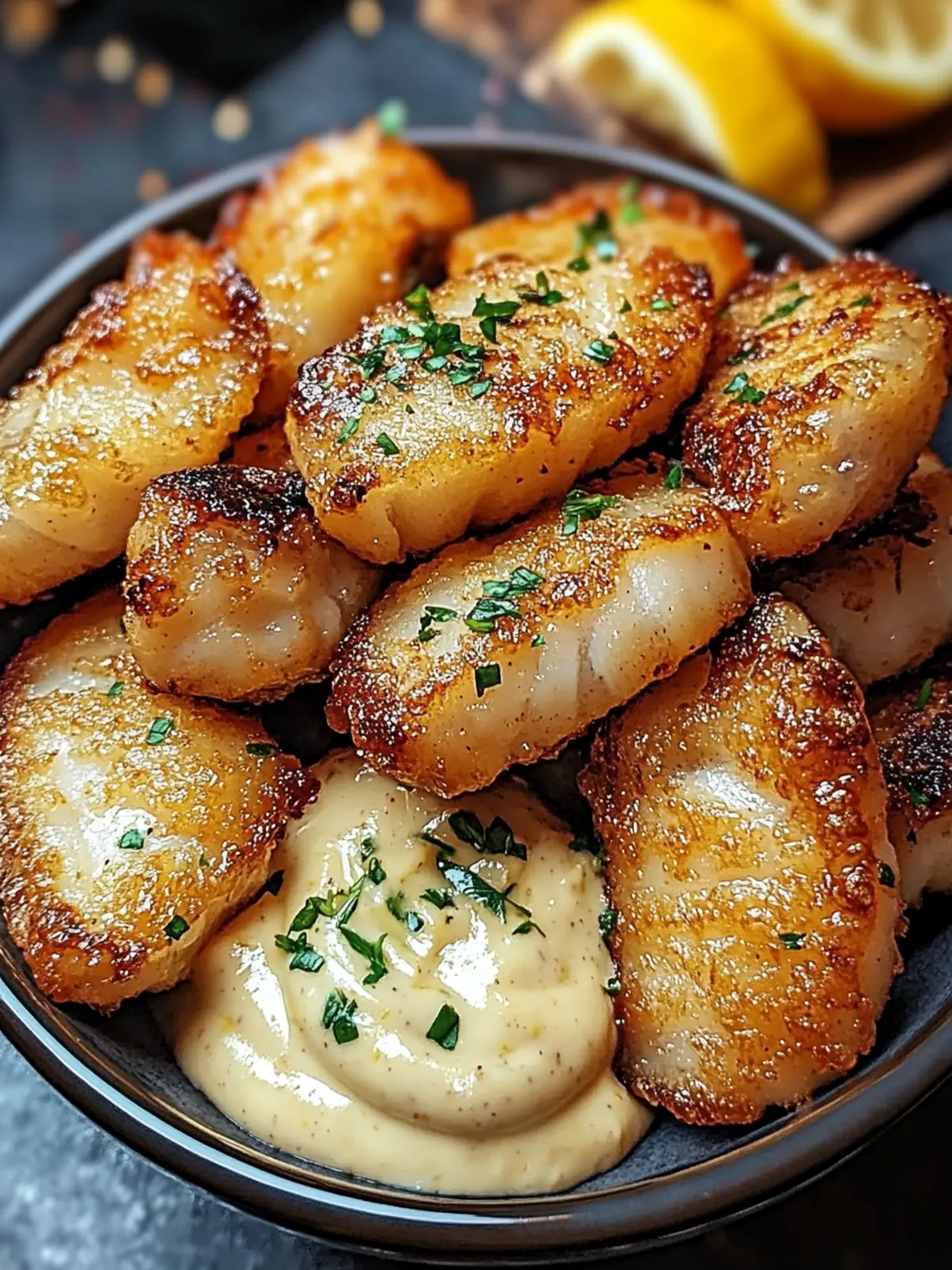 Lemon Butter Fish Bites with Garlic Aioli for Easy Weeknight Dinners 2 Lemon Butter Fish Bites with Garlic Aioli