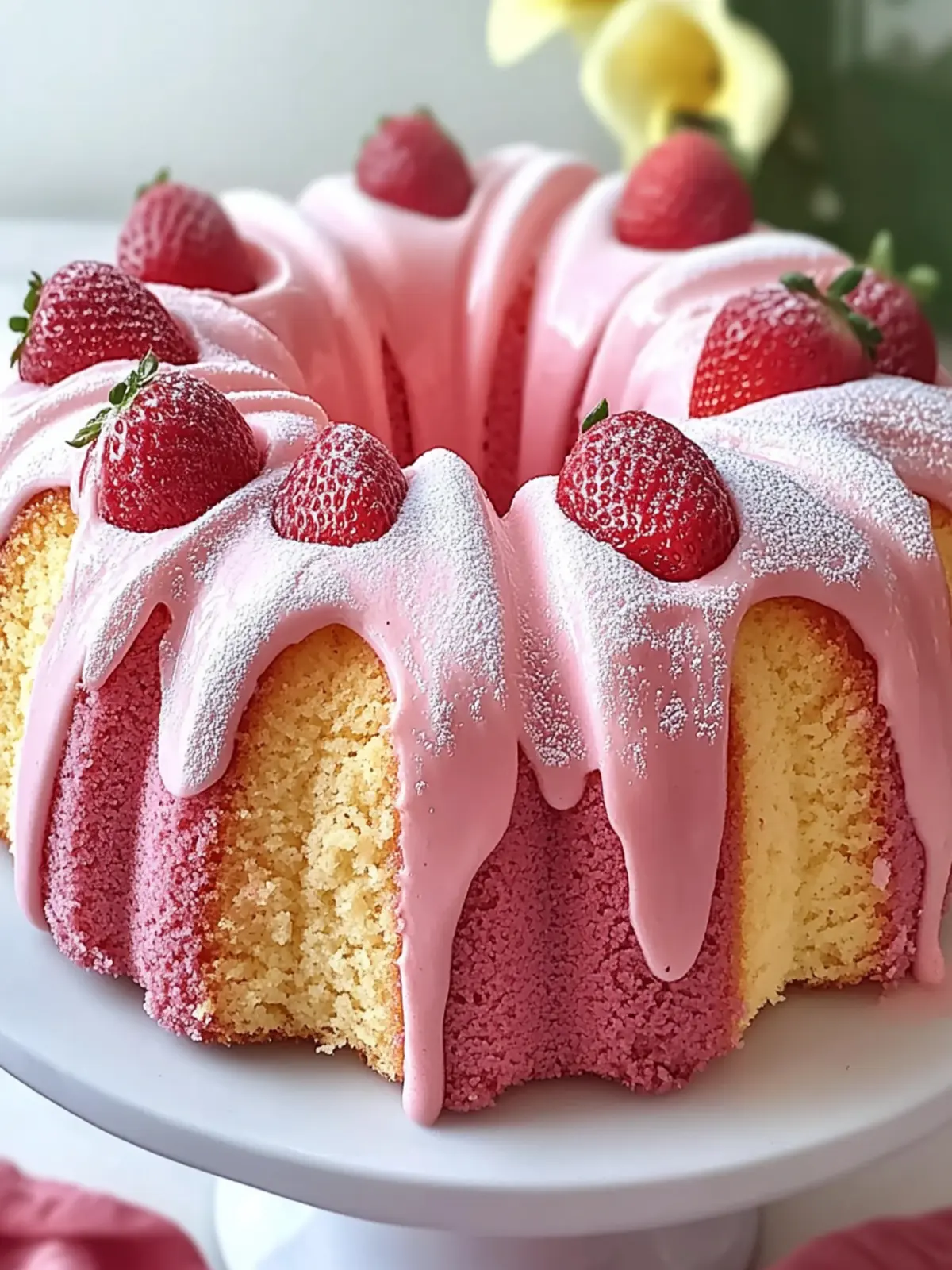 Strawberry Milkshake Pound Cake Recipe: Sweet Summer Bliss 3 Strawberry Milkshake Pound Cake Recipe: A Sweet Delight!