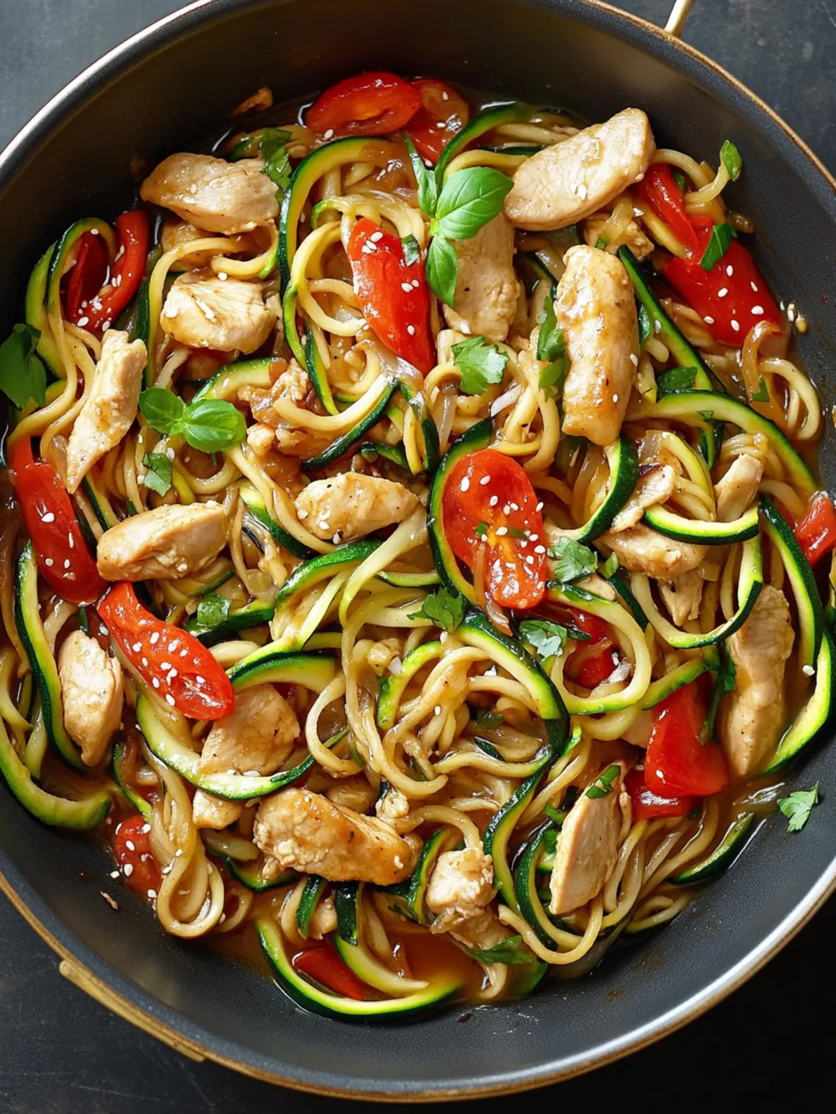 Garlic Chicken Zucchini Noodles Stir Fry: A Healthy Delight 4 Garlic Chicken Zucchini Noodles Stir Fry