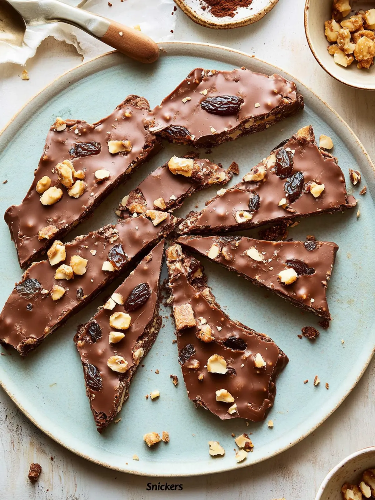 Easy Snickers Date Crunch Bark: Guilt-Free Sweet Indulgence 4 Easy “Snickers” Date Crunch Bark