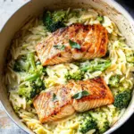 One Pot Broccoli Cheddar Salmon Orzo That's Ready in 30 Minutes 6 One Pot Broccoli Cheddar Salmon Orzo