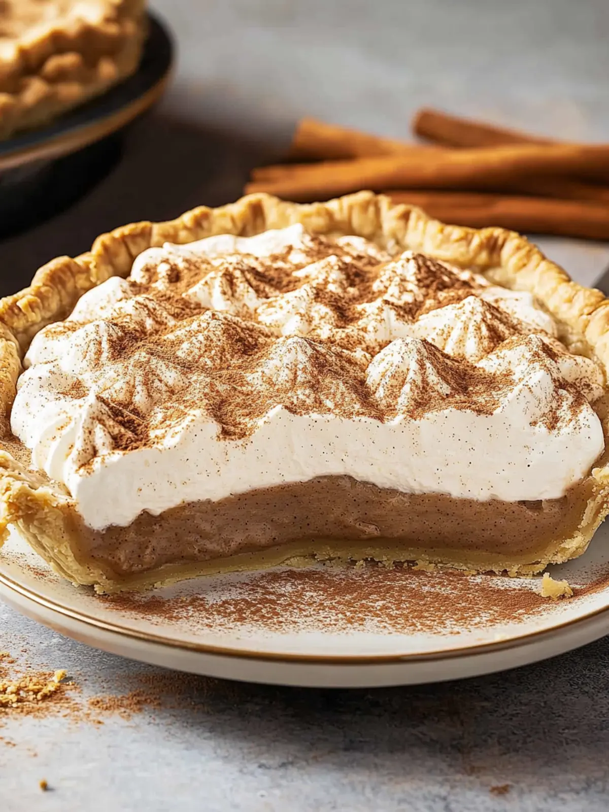 Irresistible Cinnamon Pie - The Creamy Holiday Showstopper 3 Cinnamon Pie