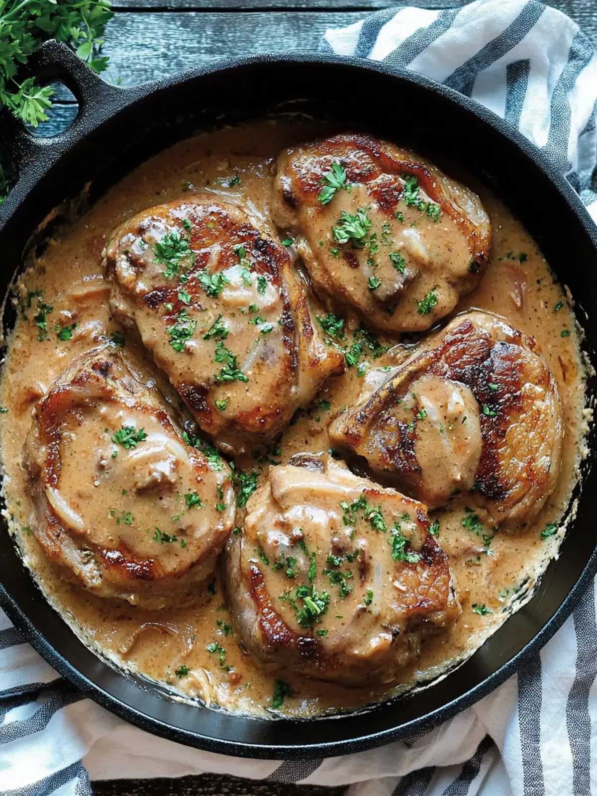 Savory Smothered Pork Chops with Creamy Onion Gravy Delight 3 Smothered Pork Chops