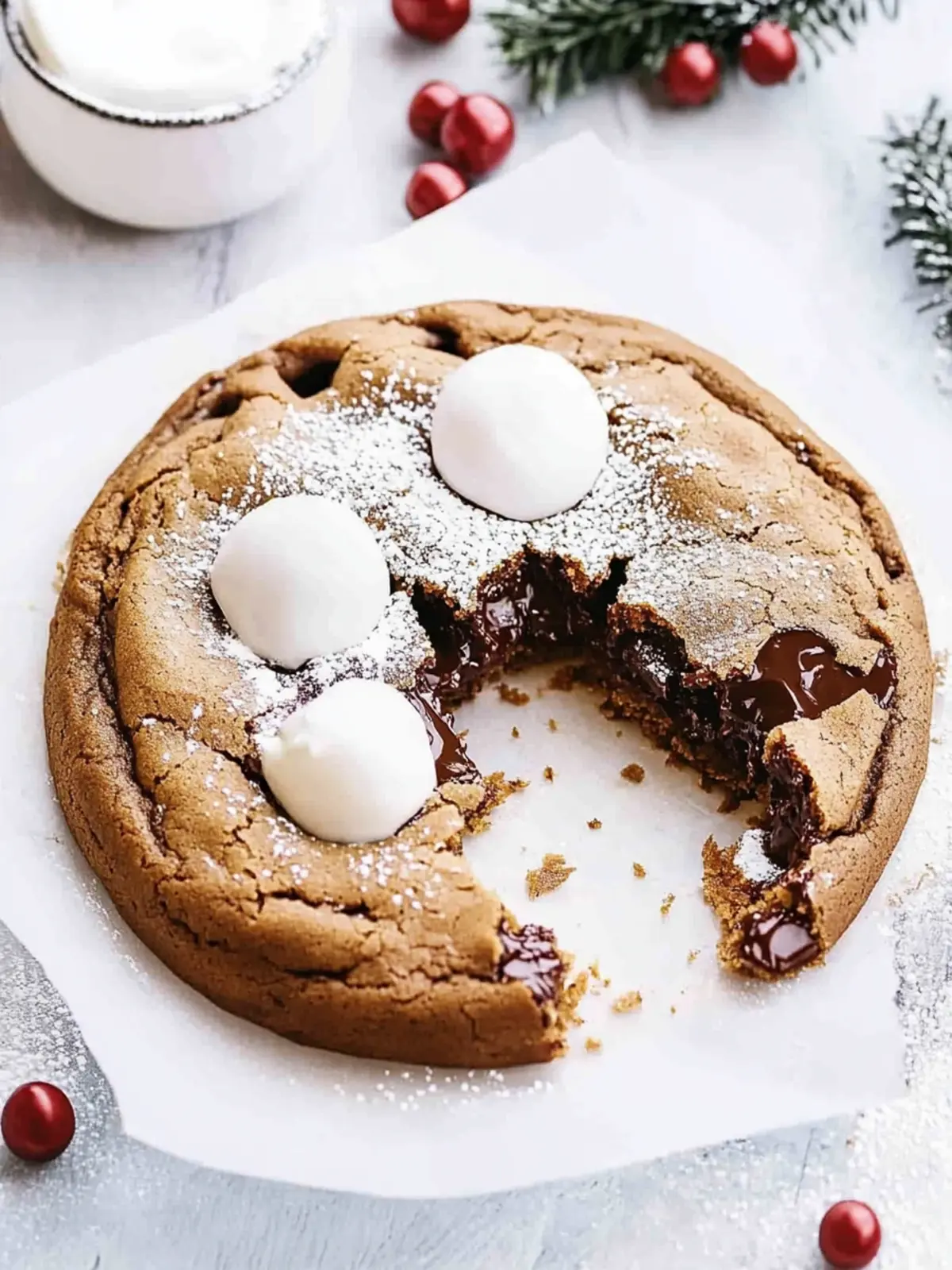 Nutella Stuffed Deep Dish Gingerbread Cookie Bliss Awaited 3 Nutella Stuffed Deep Dish Gingerbread Cookie
