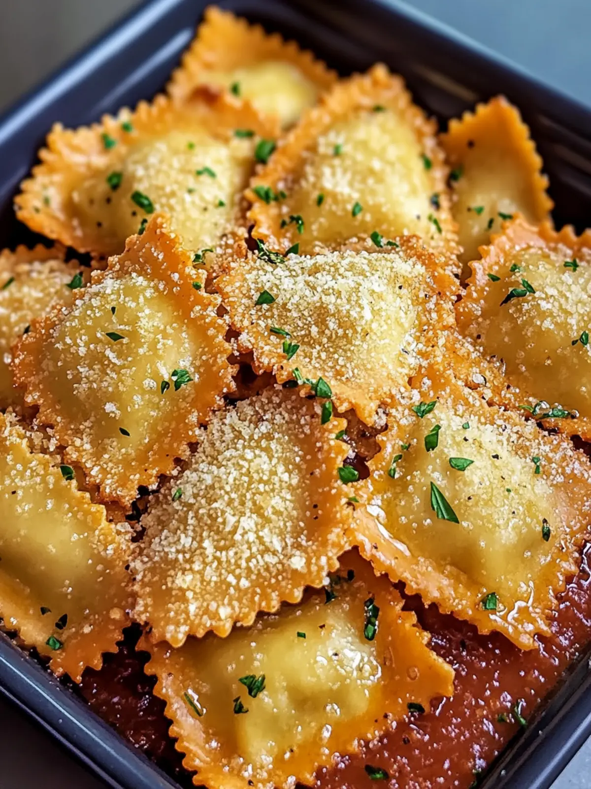 Crispy Toasted Ravioli in Air Fryer or Oven – Pure Perfection 4 Toasted Ravioli in Air Fryer or Oven – Crispy & Perfectly Golden