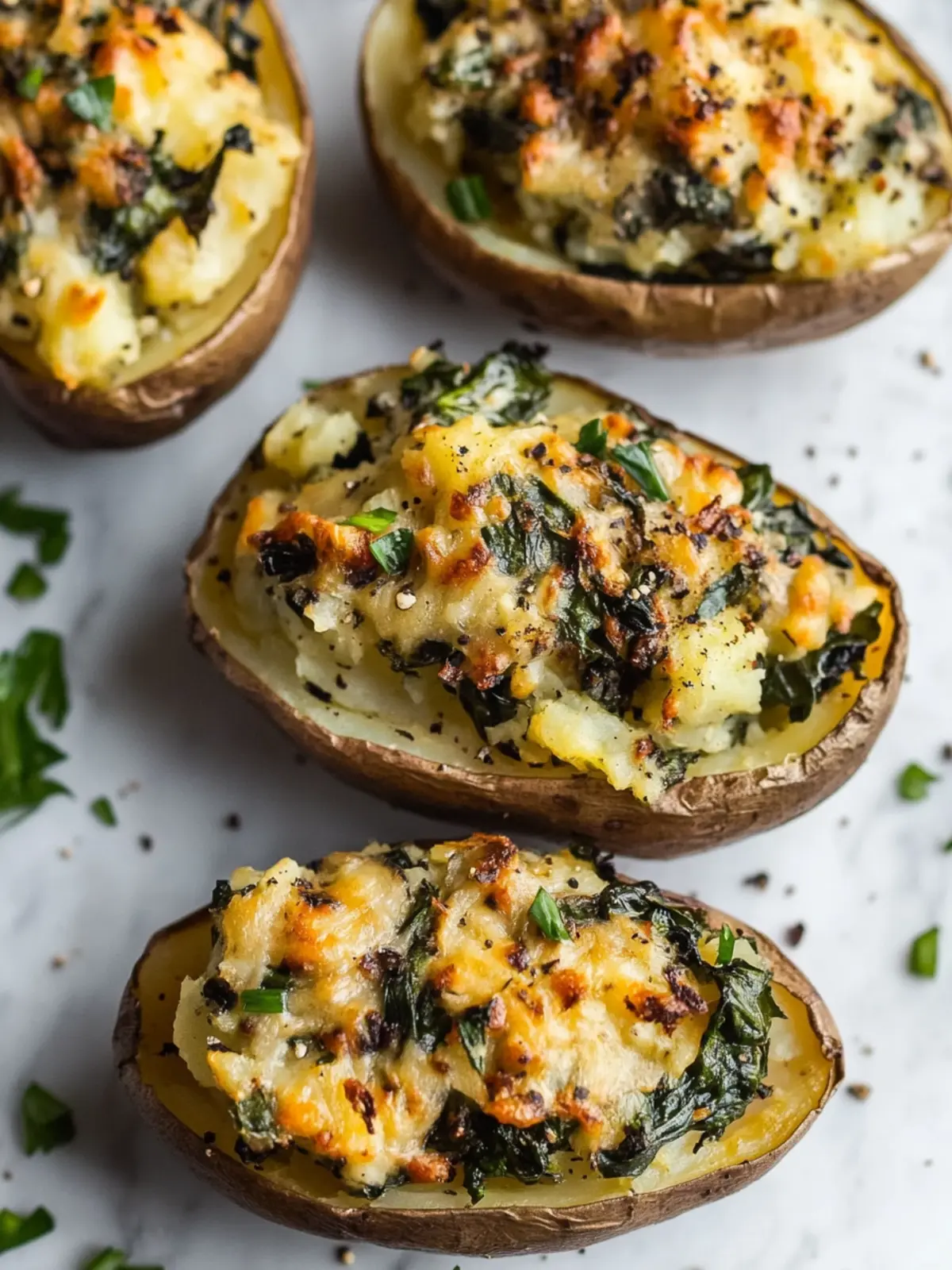 Vegan Twice Baked Potatoes with Collard Greens Magic 2 Vegan Twice Baked Potatoes with Collard Greens