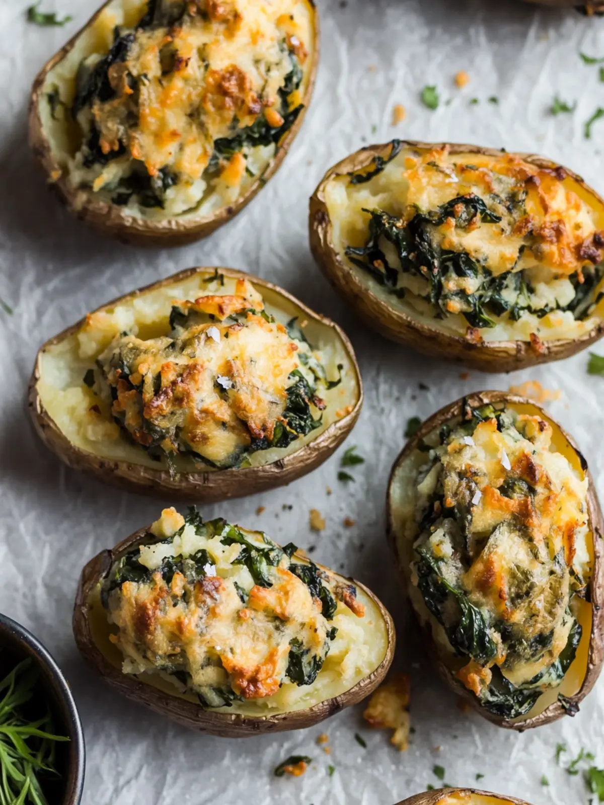 Vegan Twice Baked Potatoes with Collard Greens Magic 3 Vegan Twice Baked Potatoes with Collard Greens