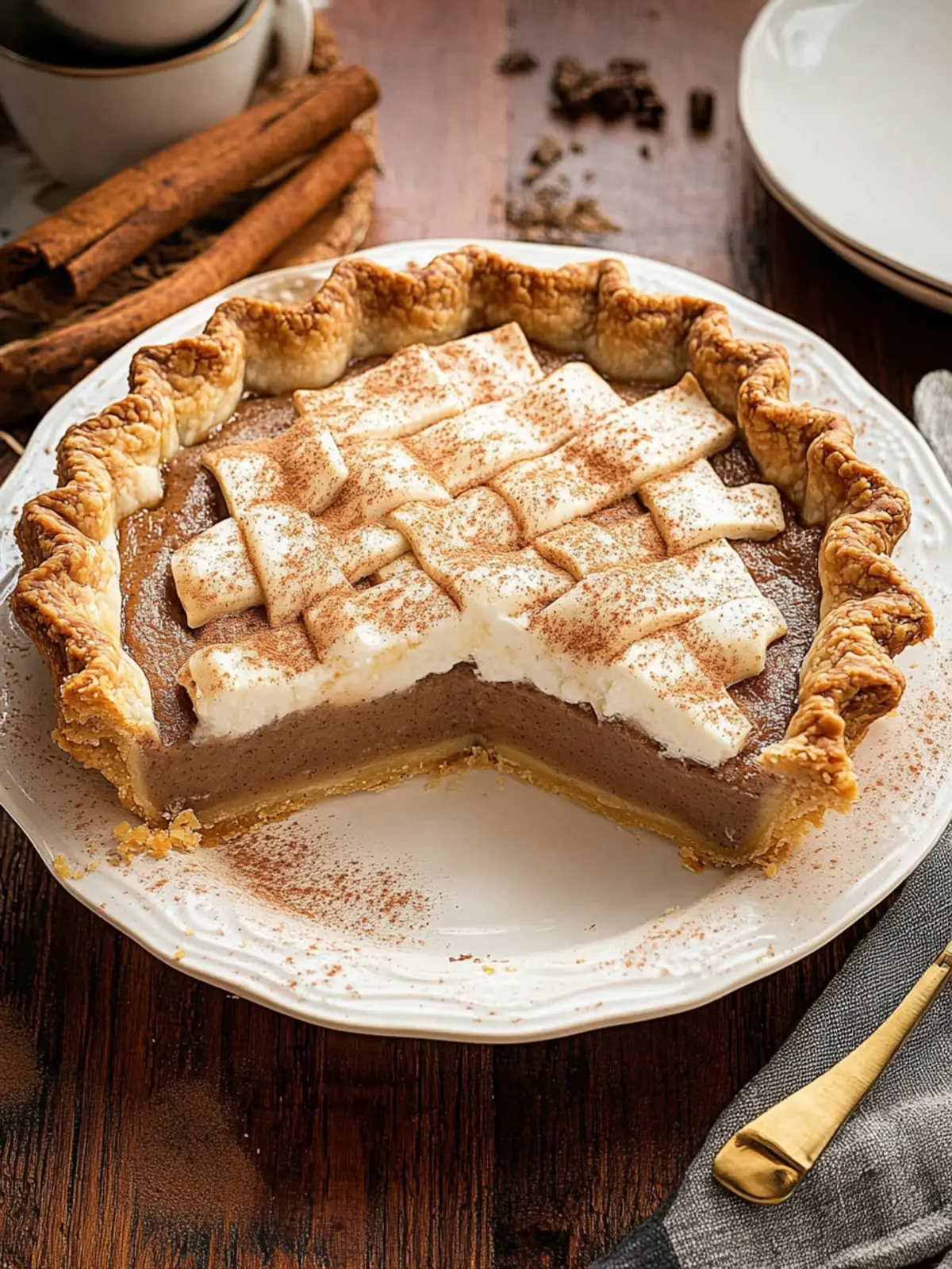 Irresistible Cinnamon Pie - The Creamy Holiday Showstopper 4 Cinnamon Pie