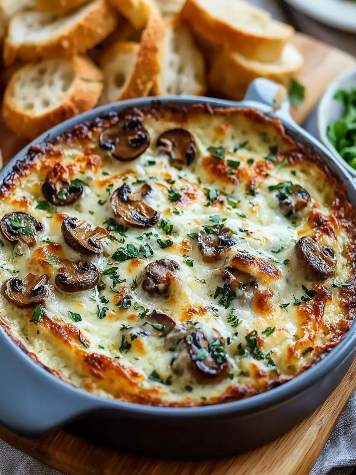 Creamy Stuffed Mushroom Dip for Ultimate Comfort Snacking 5 Stuffed Mushroom Dip