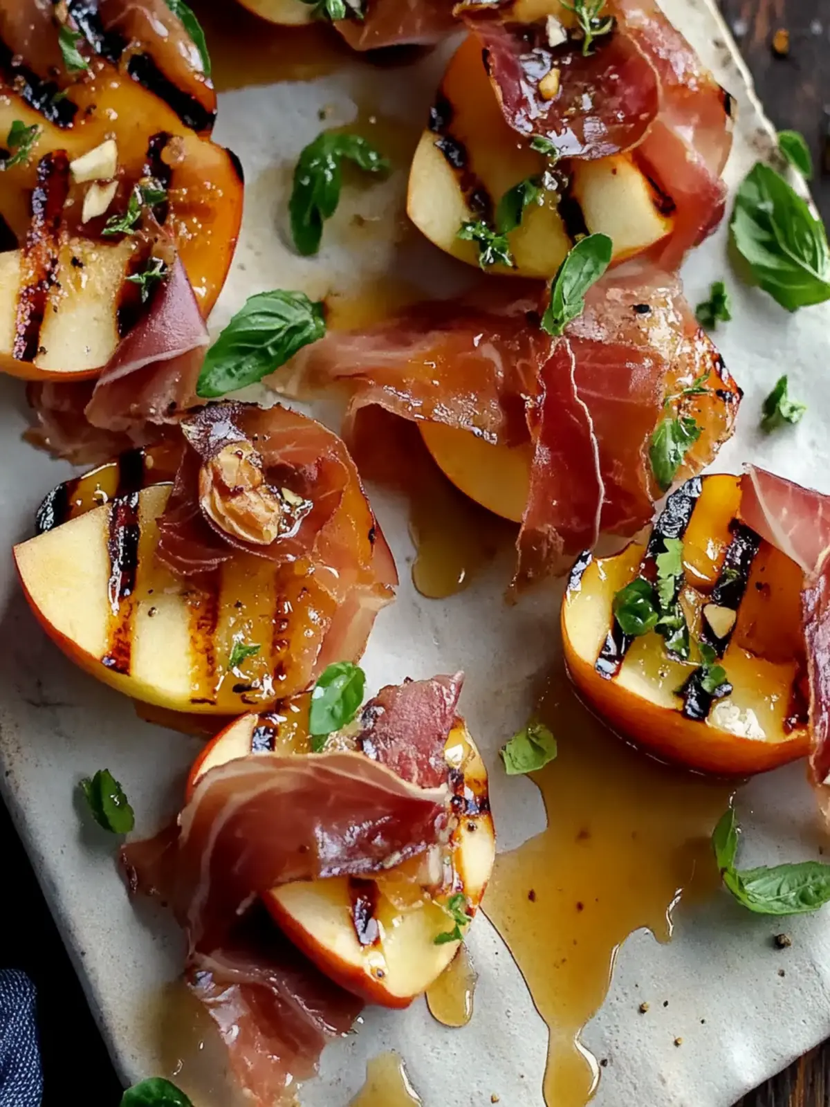 Grilled Apples with Prosciutto and Honey: A Sweet Savory Delight 3 Grilled Apples with Prosciutto and Honey (Sweet & Savory)