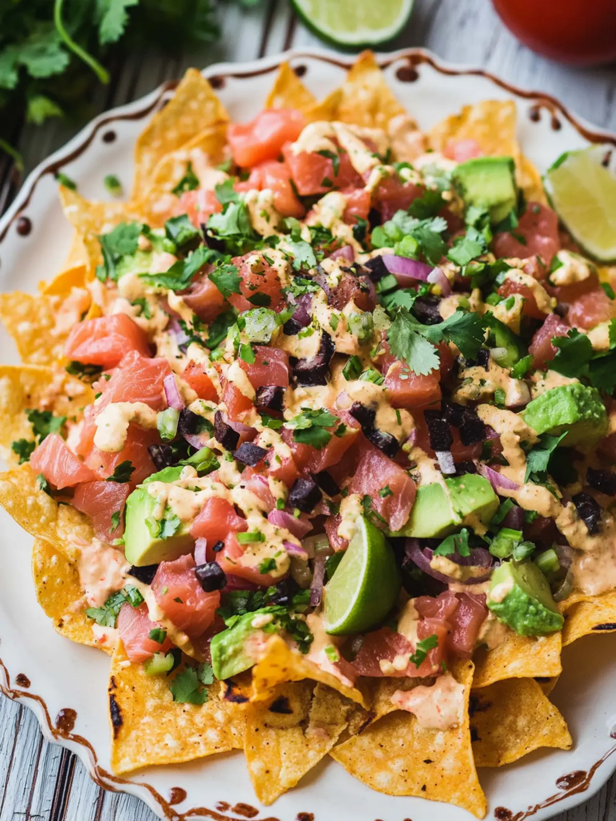 Ahi Tuna Nachos: Festive Flavor with a Grogu Twist! 3 Ahi Tuna Nachos