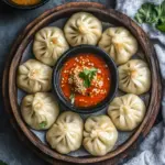 Savor Homemade Tibetan Vegetable Momos with Tangy Chutney 9 Tibetan Vegetable Momos with Spicy Sesame Tomato Chutney