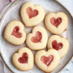Delicious Heart Print Cookies with Sweet Jam Centers 8 Heart Print Cookies
