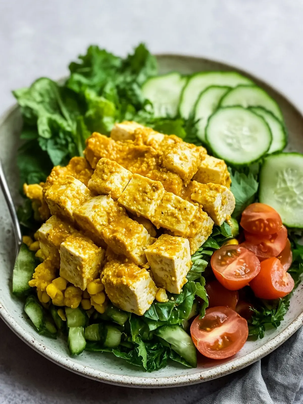 Curried Tofu Salad: A Zesty Vegan Delight for Every Meal 3 Curried Tofu Salad