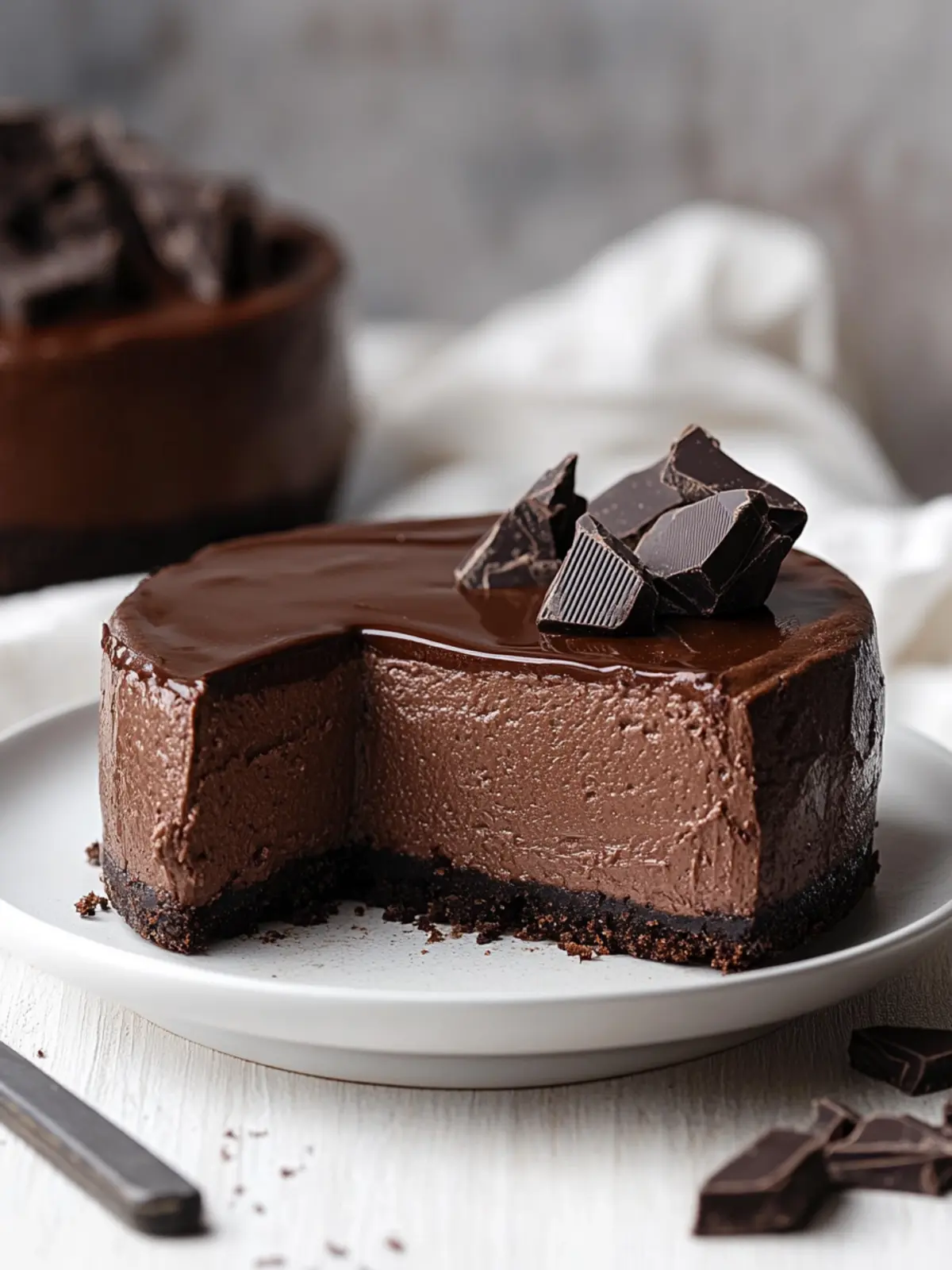 Decadent Triple Chocolate Cheesecake: Indulge in Every Bite 4 Triple Chocolate Cheesecake