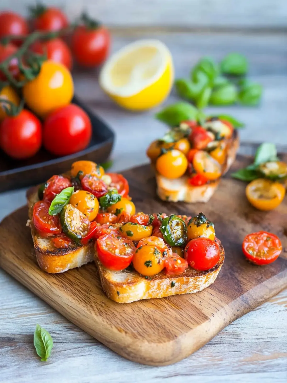 Fresh Cherry Tomato Bruschetta Recipe for Effortless Entertaining 3 Fresh Cherry Tomato Bruschetta Recipe