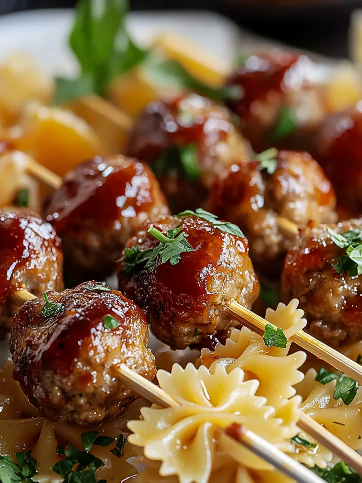 Easy Bowtie Pasta & Meatball Skewers Recipe for Every Occasion 3 Easy Bowtie Pasta & Meatball Skewers Recipe