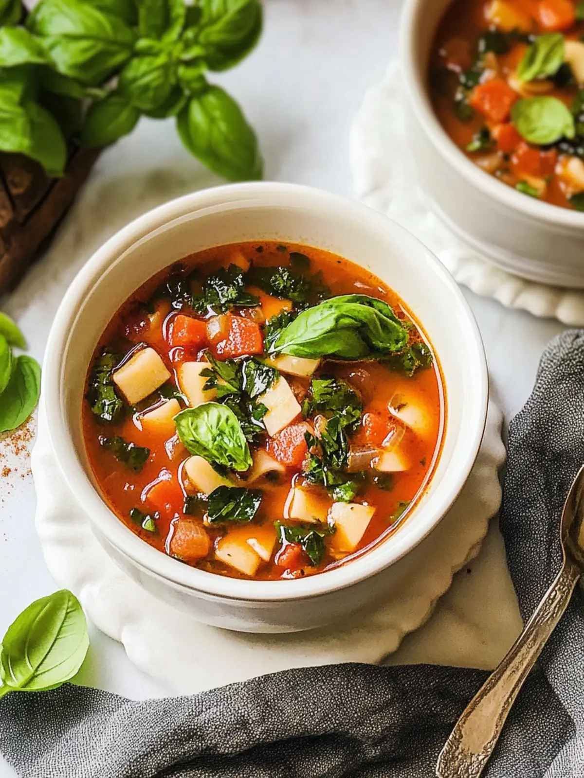 Cozy Minestrone Soup: A Hearty Vegetarian Delight 2 Minestrone Soup