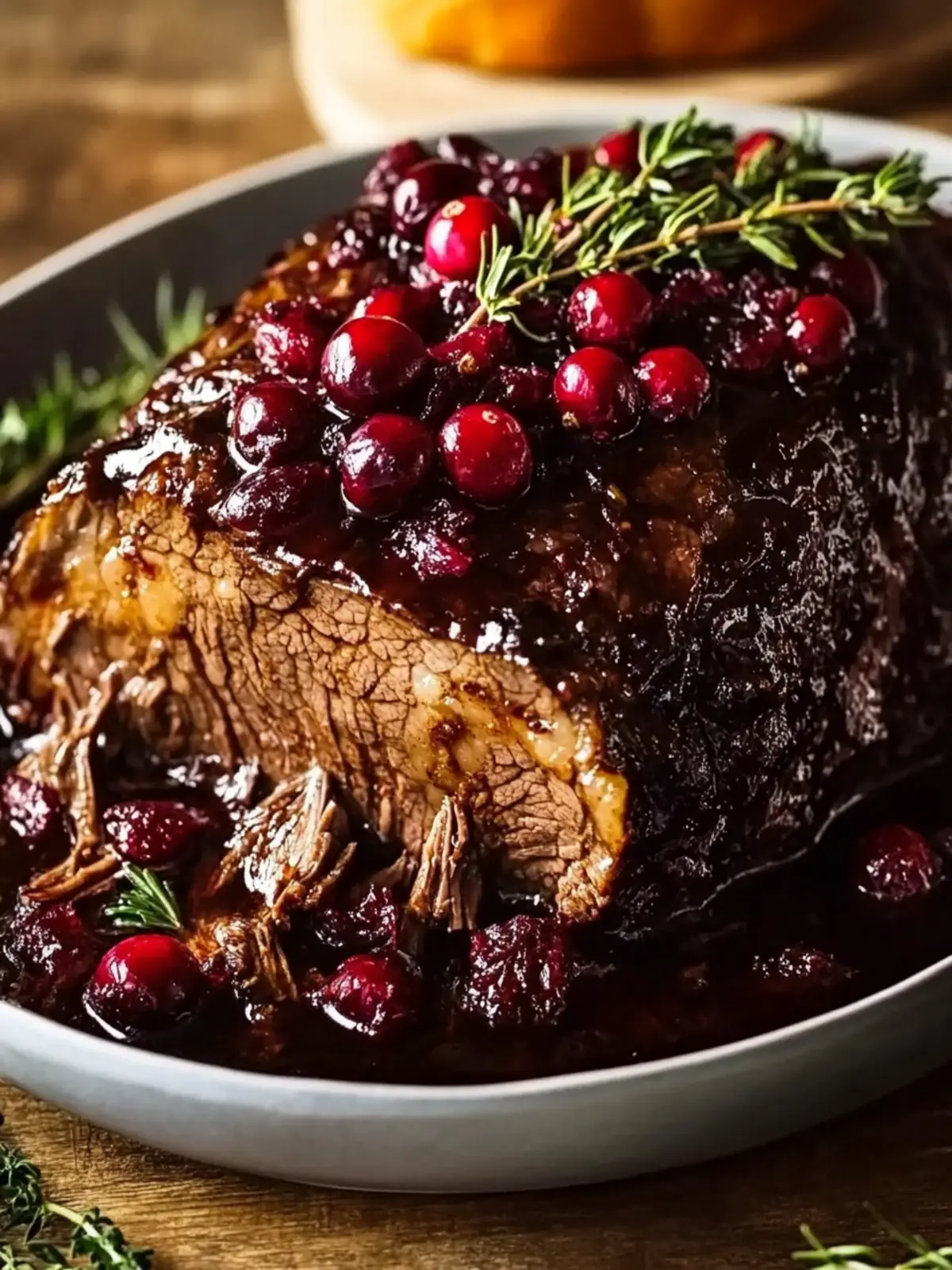 Slow-Braised Beef Roast with Cranberry Balsamic Glaze Magic 2 Slow-Braised Beef Roast with Cranberry Balsamic Glaze