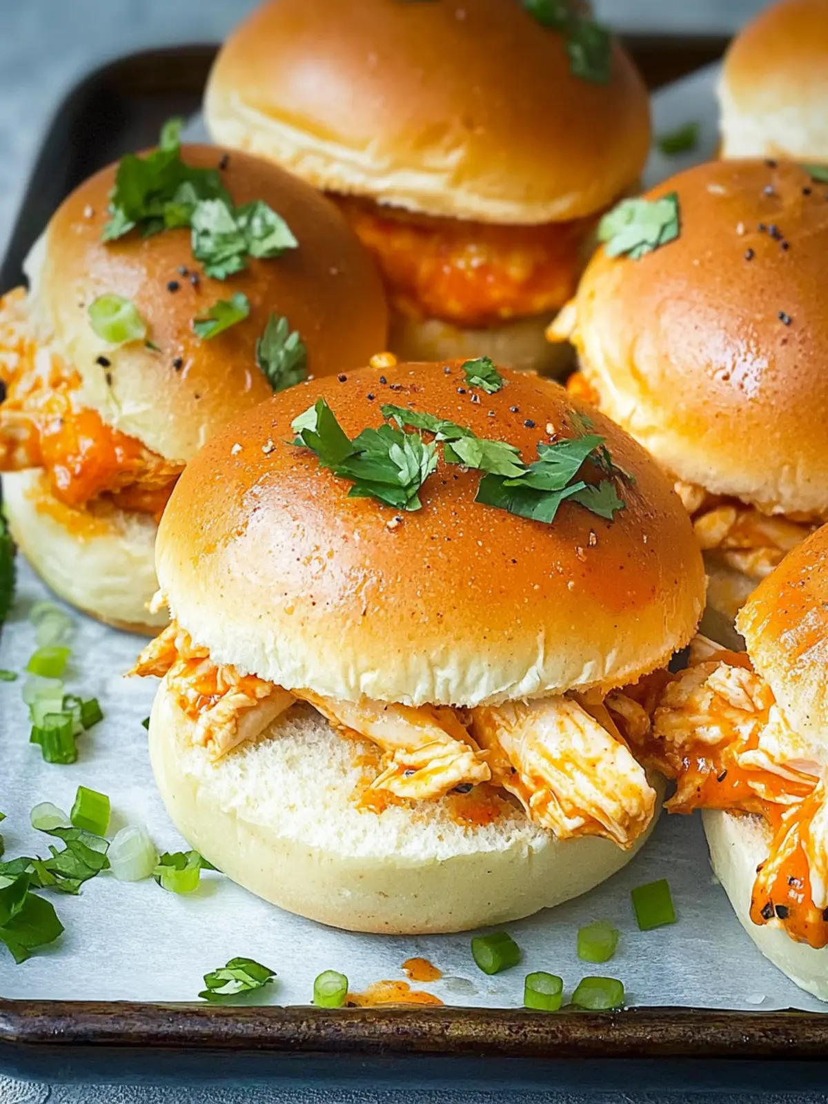 Irresistible Spicy Buffalo Chicken Sliders for Game Day Fun 4 Spicy Buffalo Chicken Sliders