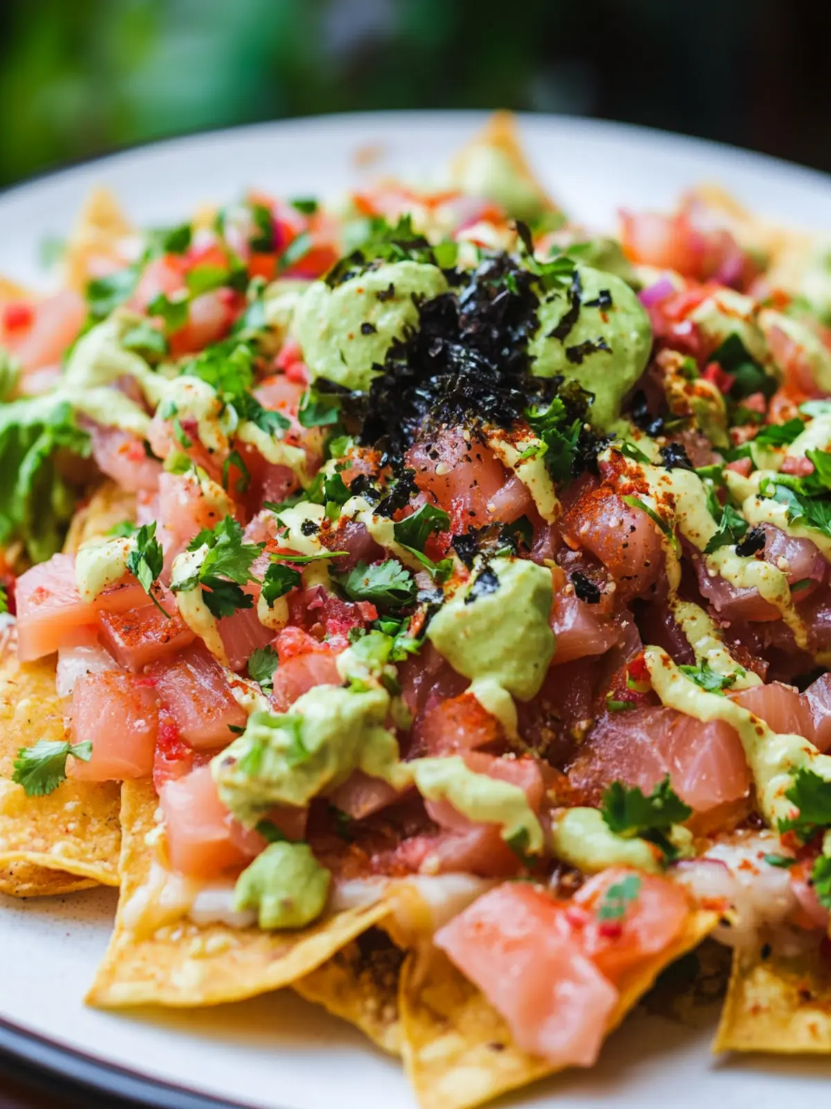 Ahi Tuna Nachos: Festive Flavor with a Grogu Twist! 2 Ahi Tuna Nachos