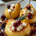 Baked Pears with Goat Cheese, Honey, and Cranberries Bliss 8 Baked Pears with Goat Cheese, Honey, and Cranberries
