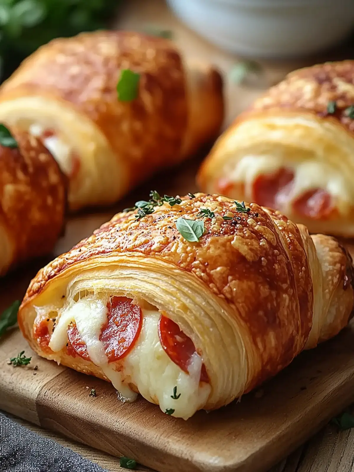 Mozzarella Pepperoni Croissant Rolls You’ll Want Again and Again 5 Mozzarella Pepperoni Croissant Rolls You’ll Crave Every Time 🥐🧀🍕