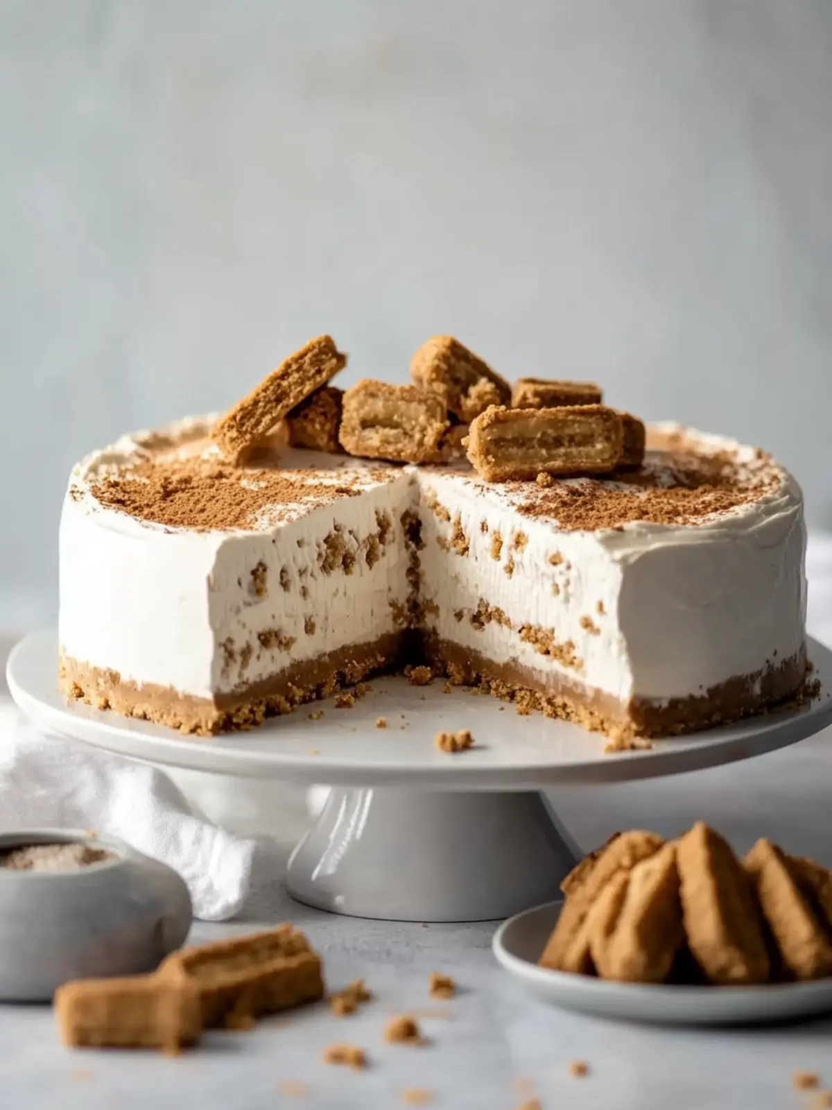 Creamy No Bake Biscoff Cheesecake Ready in 20 Minutes 4 No Bake Biscoff Cheesecake