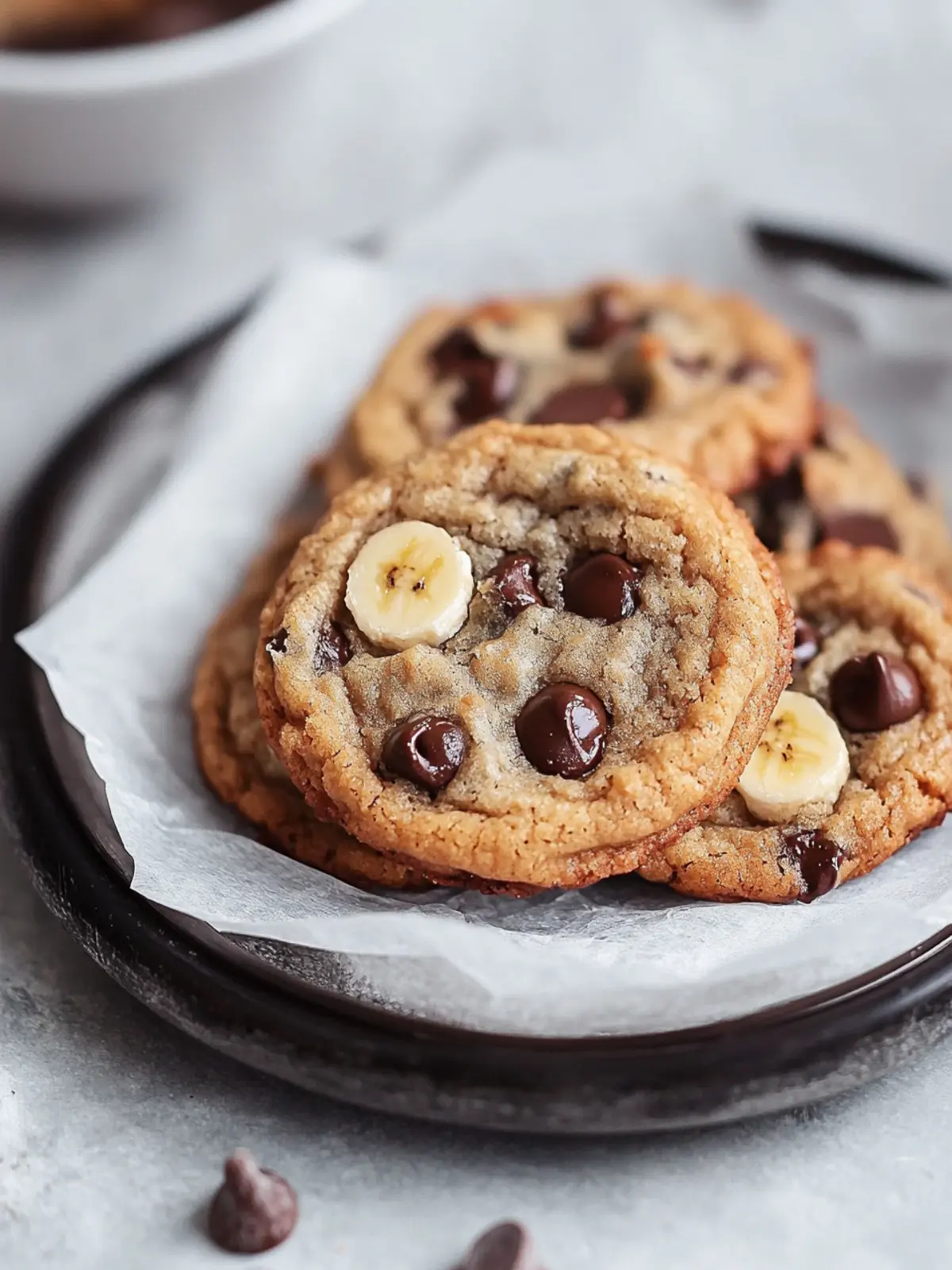 Irresistible Banana Bread Chocolate Chip Cookies in One Bowl 3 Banana Bread Chocolate Chip Cookies