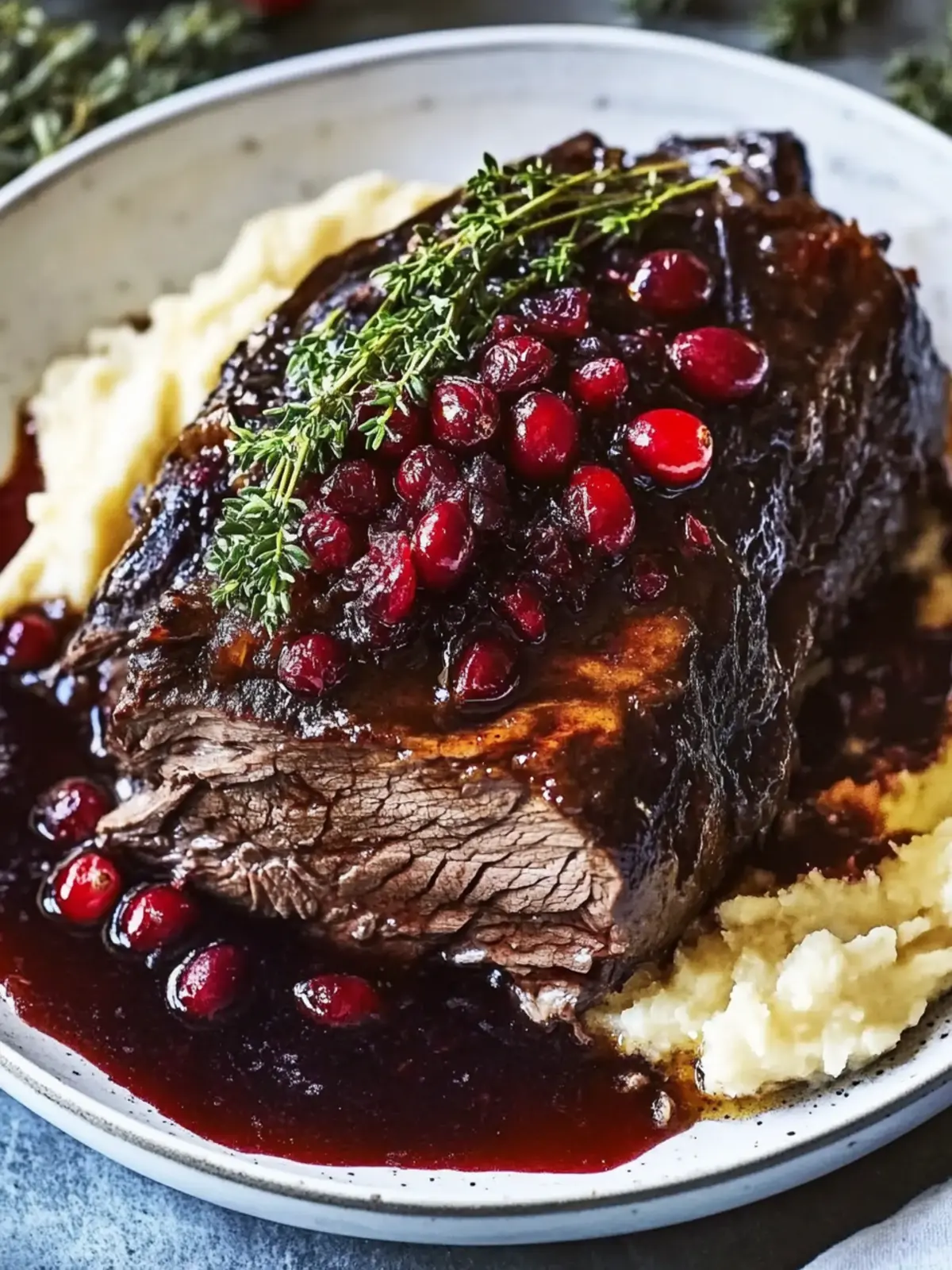 Slow-Braised Beef Roast with Cranberry Balsamic Glaze Magic 4 Slow-Braised Beef Roast with Cranberry Balsamic Glaze