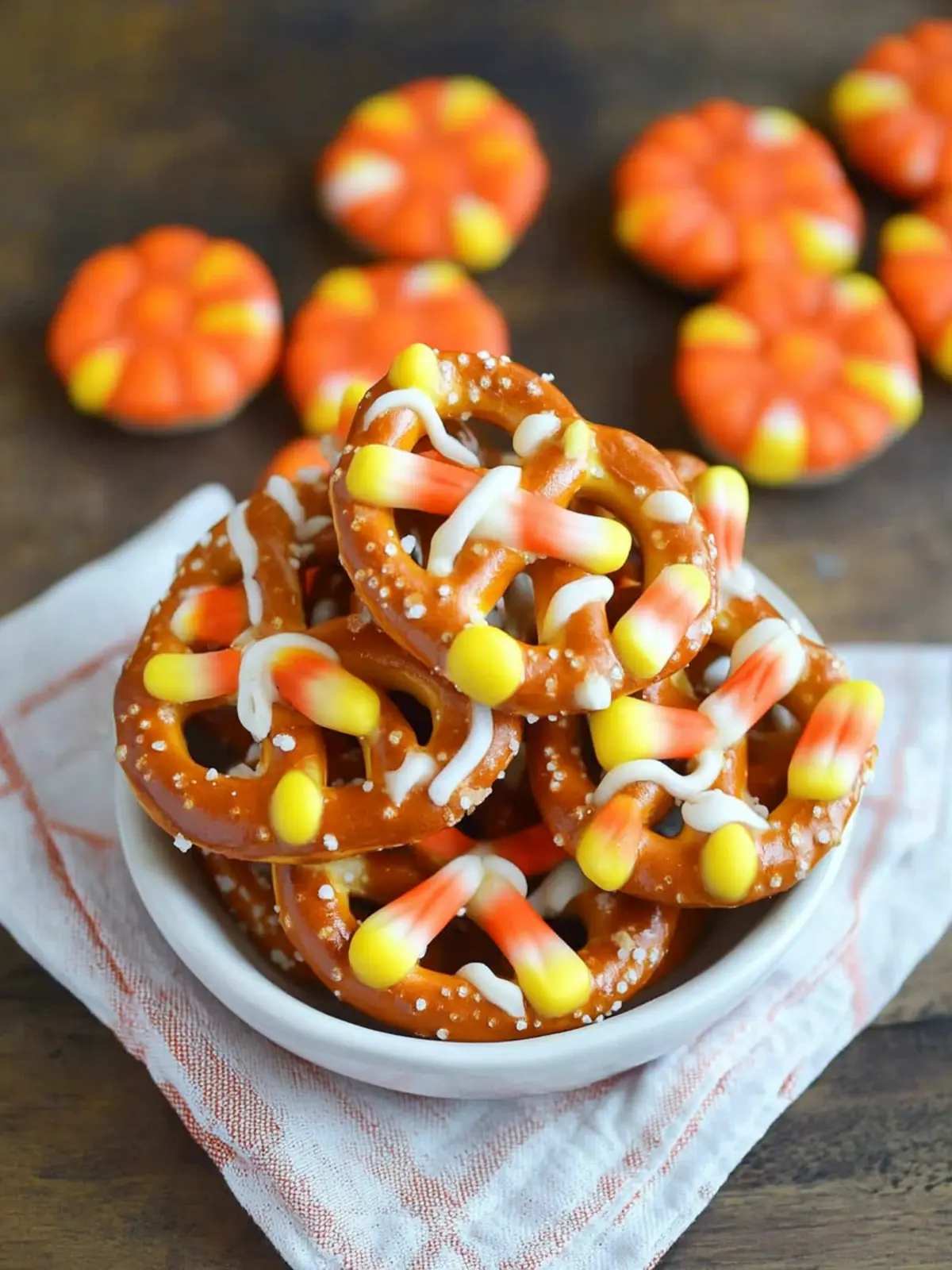 Delicious Candy Corn Pretzel Bites for a Fun Fall Treat 3 Candy Corn Pretzel Bites