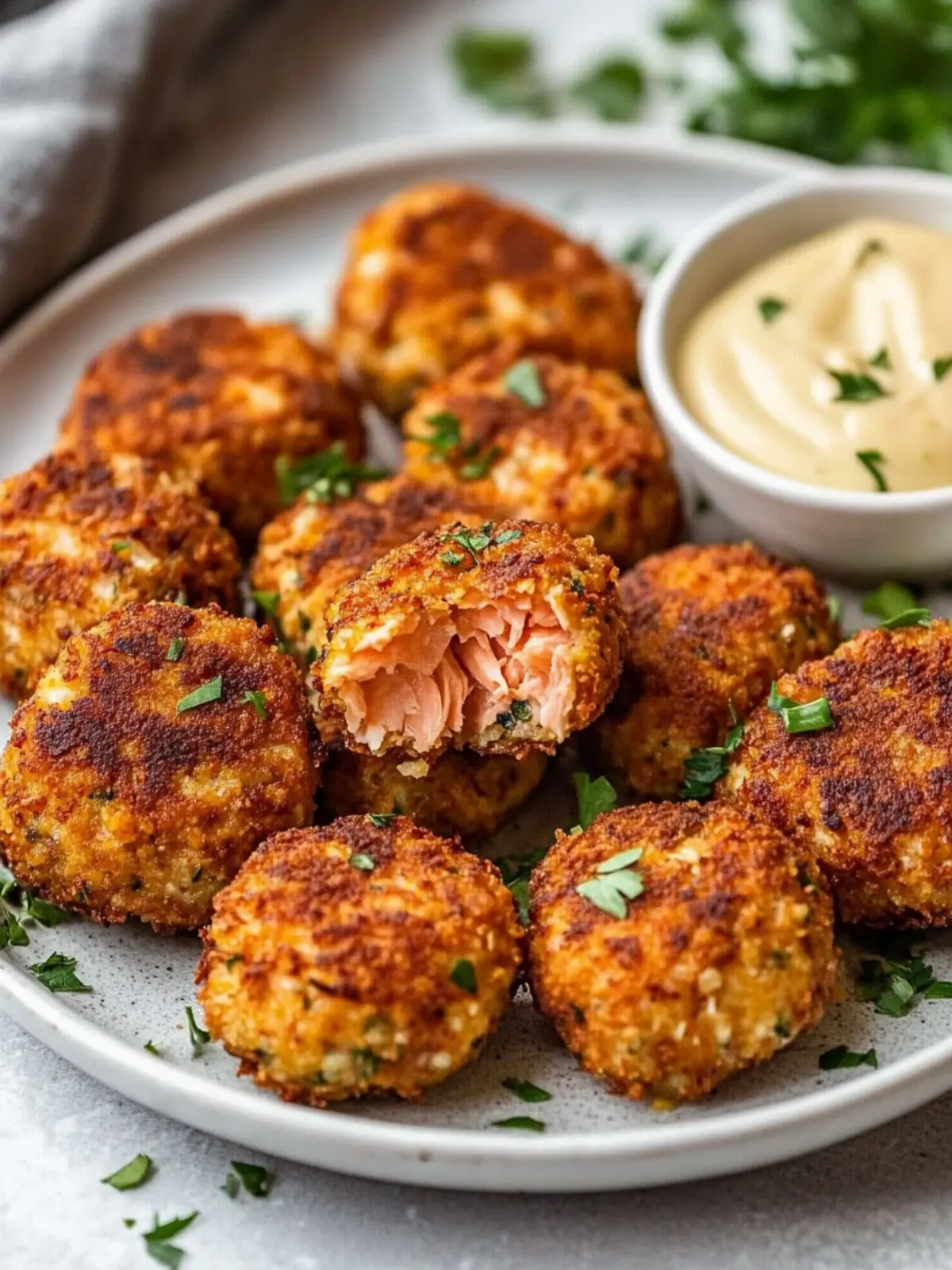 Crispy Pan Fried Salmon Croquettes with Fresh Salmon Bliss 5 Crispy Pan Fried Salmon Croquettes (with Fresh Salmon)