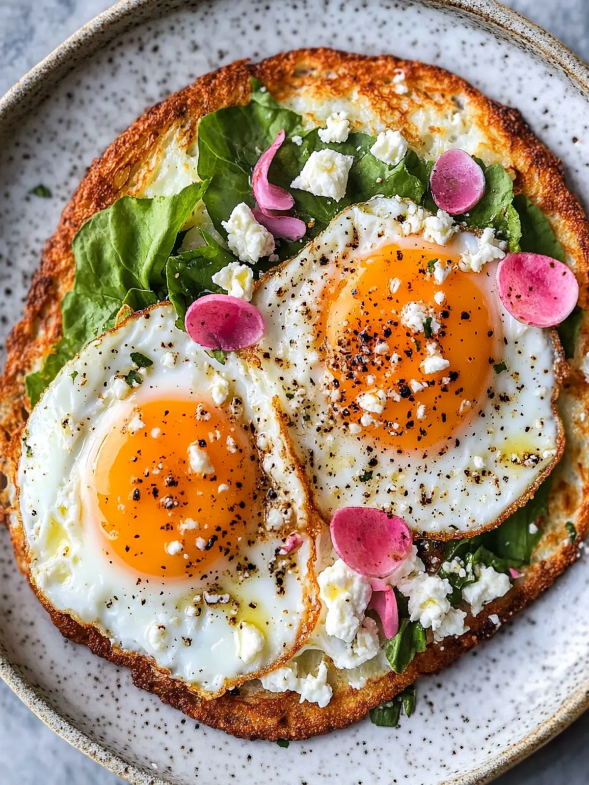 Crispy Feta Fried Eggs: Elevate Your Breakfast Game Today 2 Crispy Feta Fried Eggs