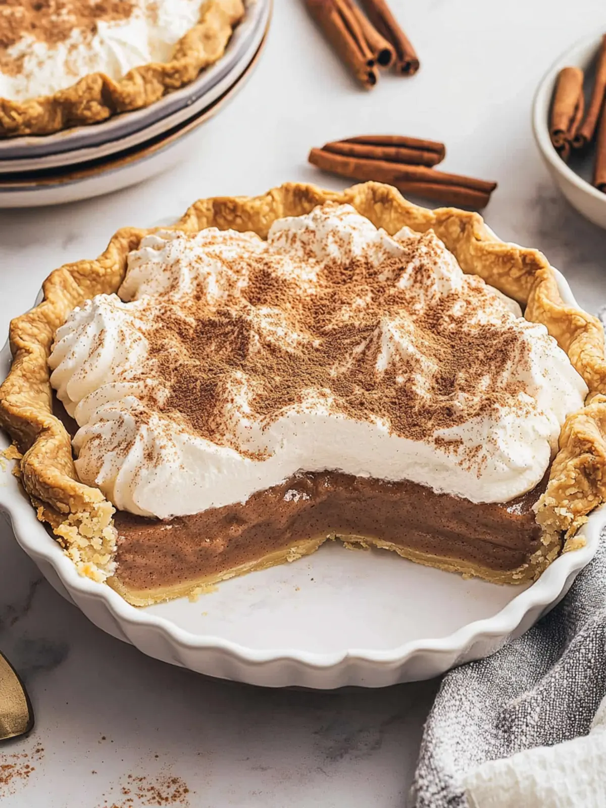 Irresistible Cinnamon Pie - The Creamy Holiday Showstopper 2 Cinnamon Pie