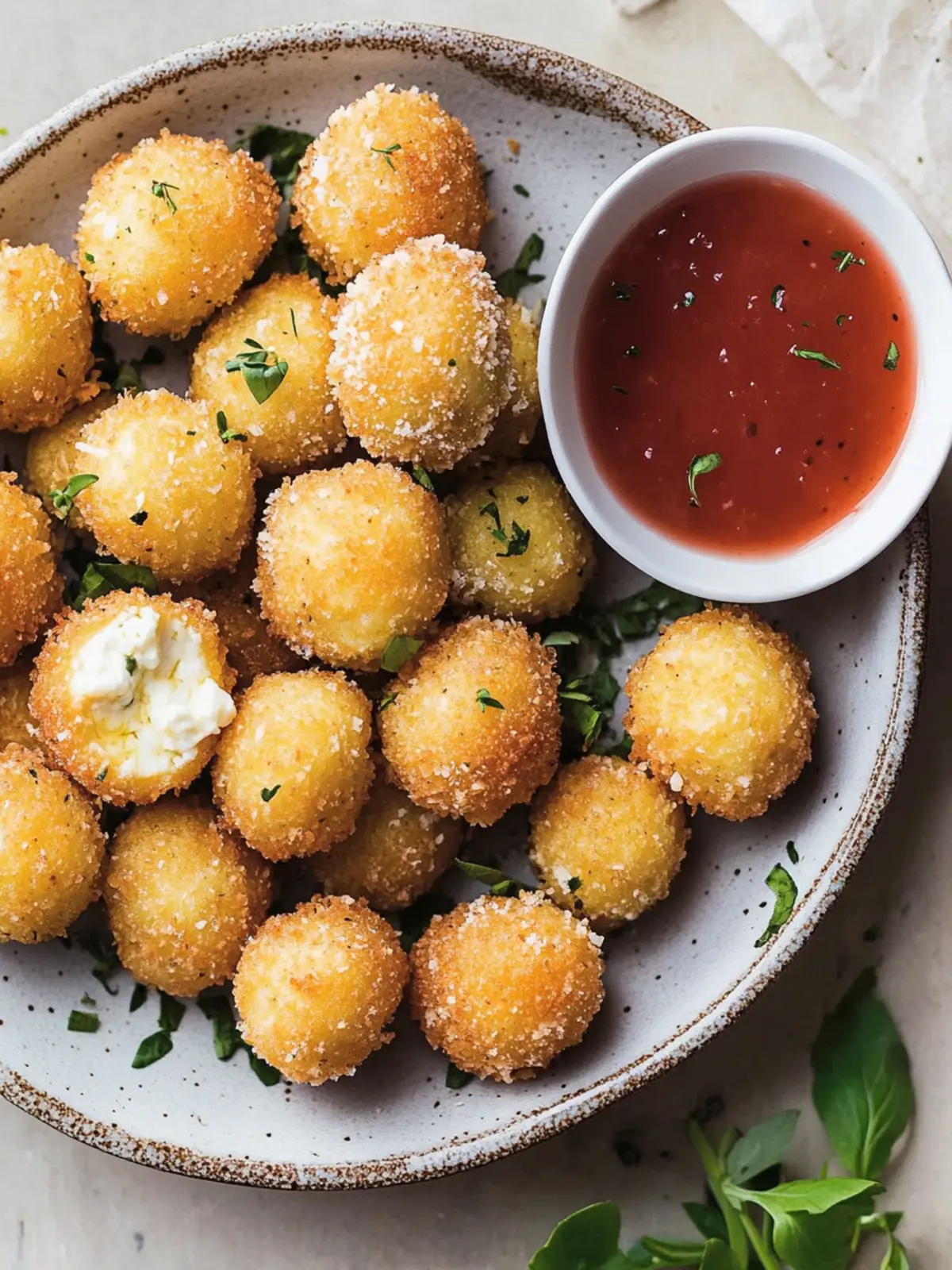 Crispy Fried Mozzarella Balls Perfect for Any Gathering 3 Fried Mozzarella Balls