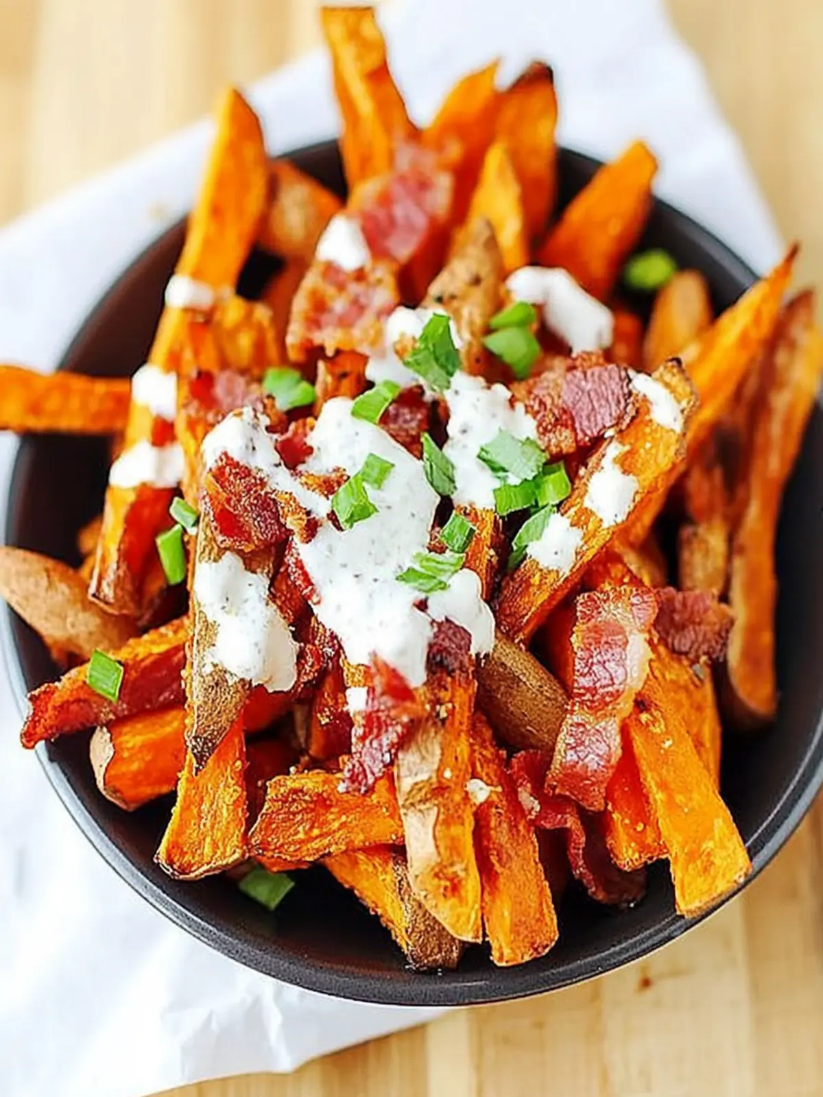 Spicy Sweet Potato Fries with Bacon for Game Night Bliss 3 Spicy Sweet Potato Fries with Bacon