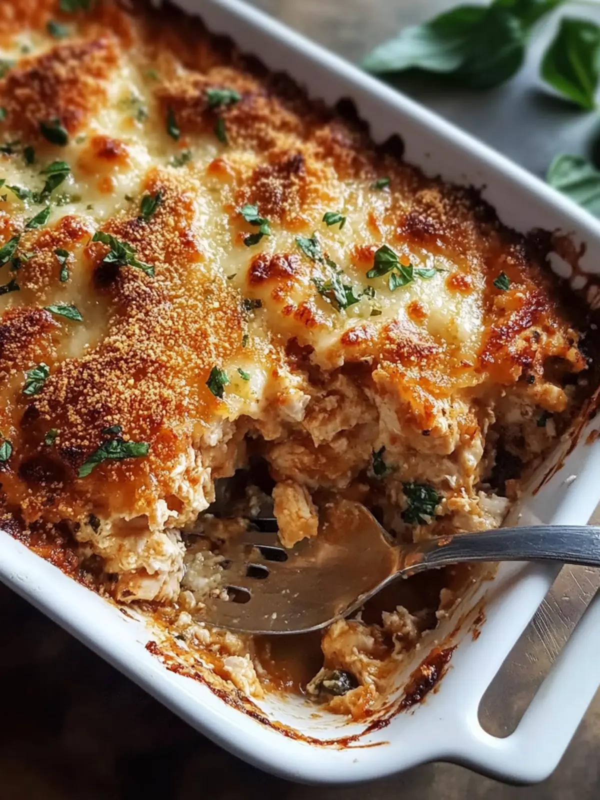 High Protein Chicken Parmesan Casserole for Easy Family Dinners 2 High Protein Chicken Parmesan Casserole