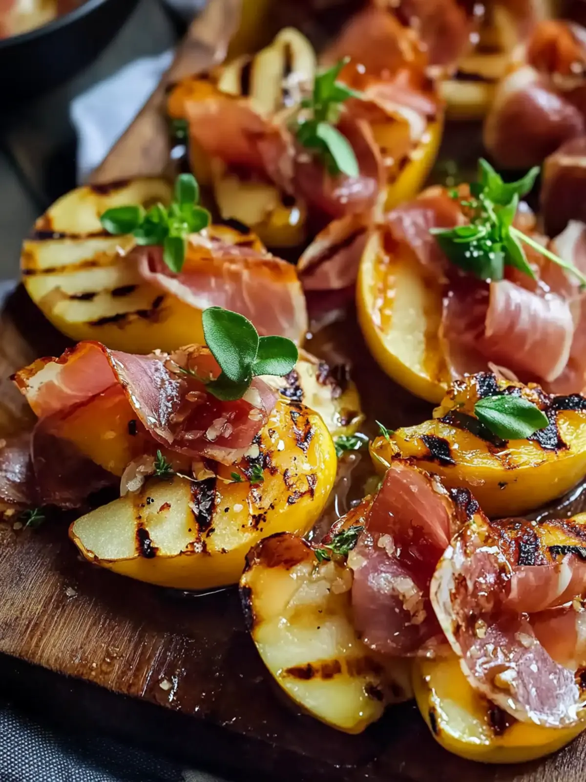 Grilled Apples with Prosciutto and Honey: A Sweet Savory Delight 2 Grilled Apples with Prosciutto and Honey (Sweet & Savory)