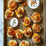 Crispy Loaded Smashed Potatoes for Ultimate Snack Cravings 5 Loaded Smashed Potatoes