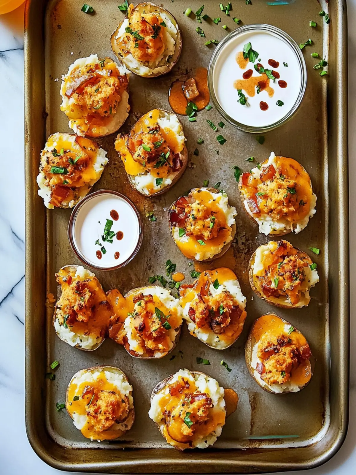 Crispy Loaded Smashed Potatoes for Ultimate Snack Cravings 5 Loaded Smashed Potatoes