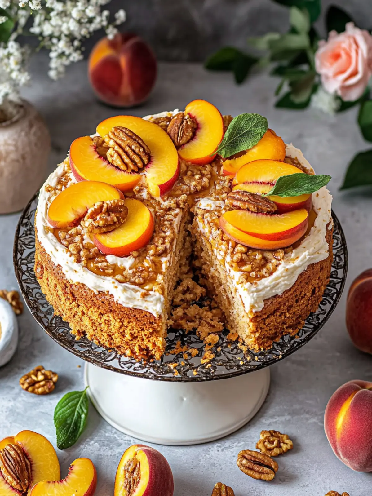 Peach Coffee Cake of Your Dreams: Sweet Summer Bliss Awaits 4 Peach Coffee Cake of Your Dreams!