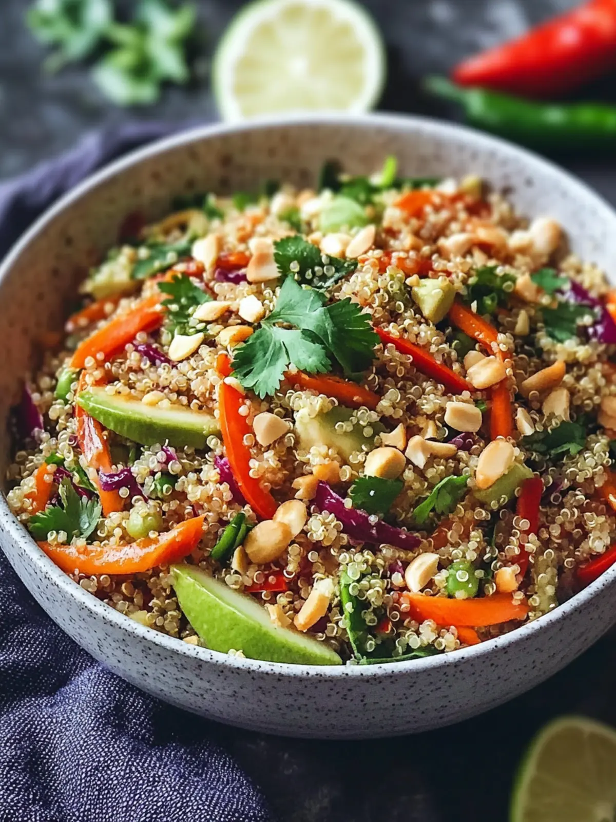 Thai Quinoa Crunch Salad A Refreshing Healthy Delight 4 Thai Quinoa Crunch Salad: A Refreshing Healthy Delight!