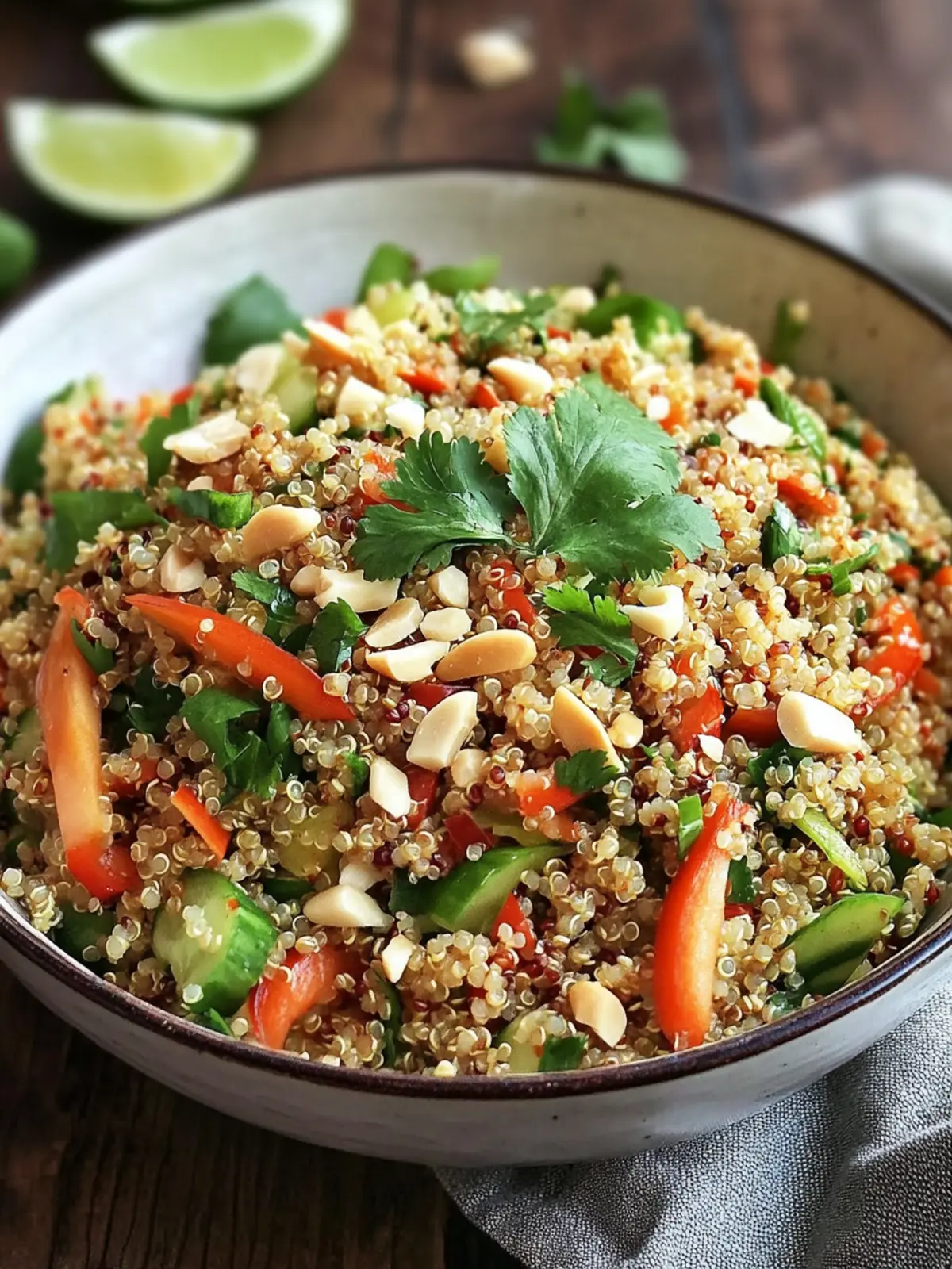 Thai Quinoa Crunch Salad A Refreshing Healthy Delight 3 Thai Quinoa Crunch Salad: A Refreshing Healthy Delight!