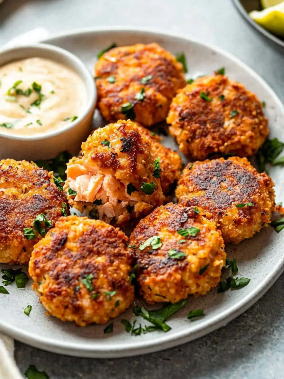 Crispy Pan Fried Salmon Croquettes with Fresh Salmon Bliss 4 Crispy Pan Fried Salmon Croquettes (with Fresh Salmon)